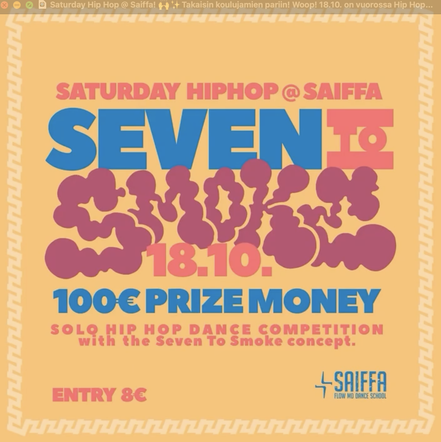 Saturday Hip Hop @ Saiffa